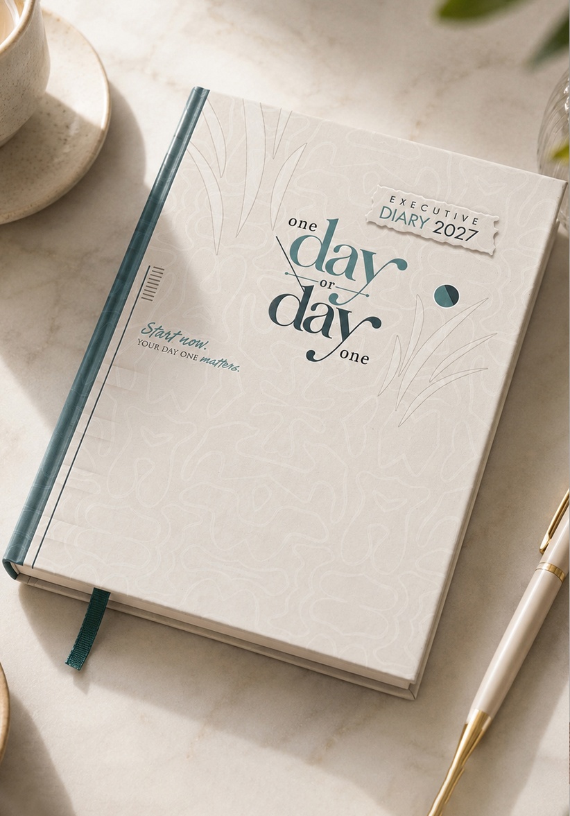 V-672 One Day Or Day One Theme Diary
